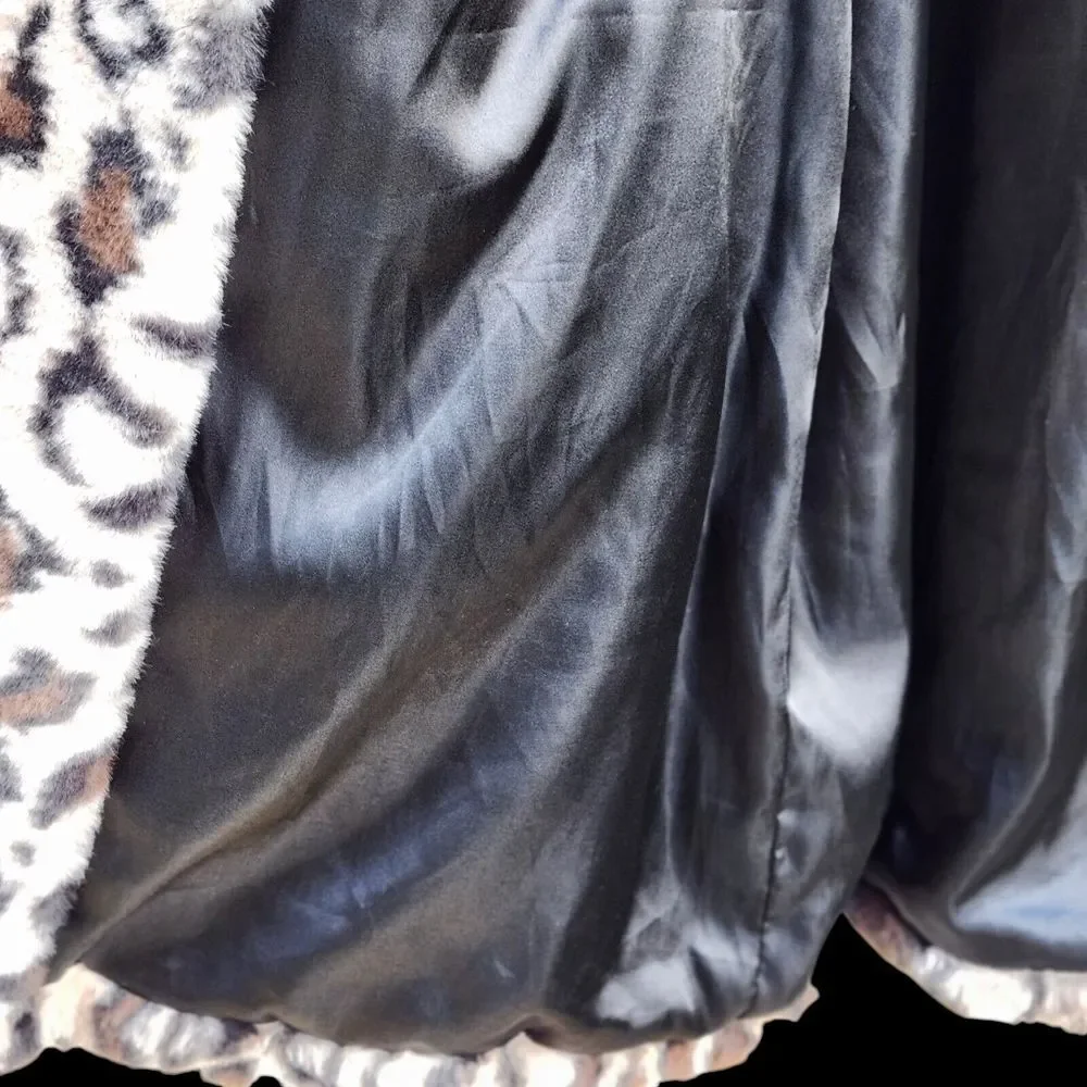 Laundry by Shelli Segal Women's Plus Leopard‎ Print Glam Faux Fur Coat Size XXL - Picture 9 of 11